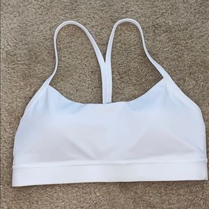 white sports bra